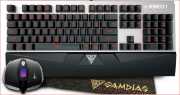 Black Friday akció 2017 : Gamer billentyűzet angol Mechanikus Gamdias HERMES E1 + egér - UK (angol kiosztás)