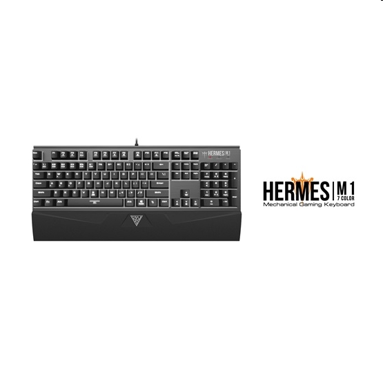 Gamer billentyűzet USB Mechanikus magyar kék Gamdias HERMES M1 - HU fotó, illusztráció : HERMES-M1-HU