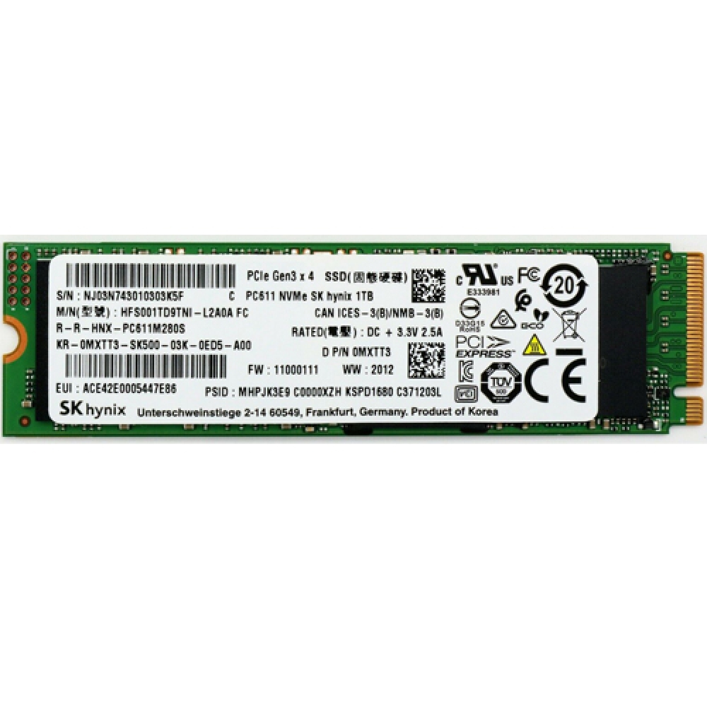 512GB SSD M.2 Hynix SK fotó, illusztráció : HFS512GD9TNG-L-2A0A