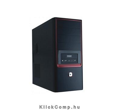 6022GD 430W 12cm fekete ATX ház fotó, illusztráció : HKC-3614