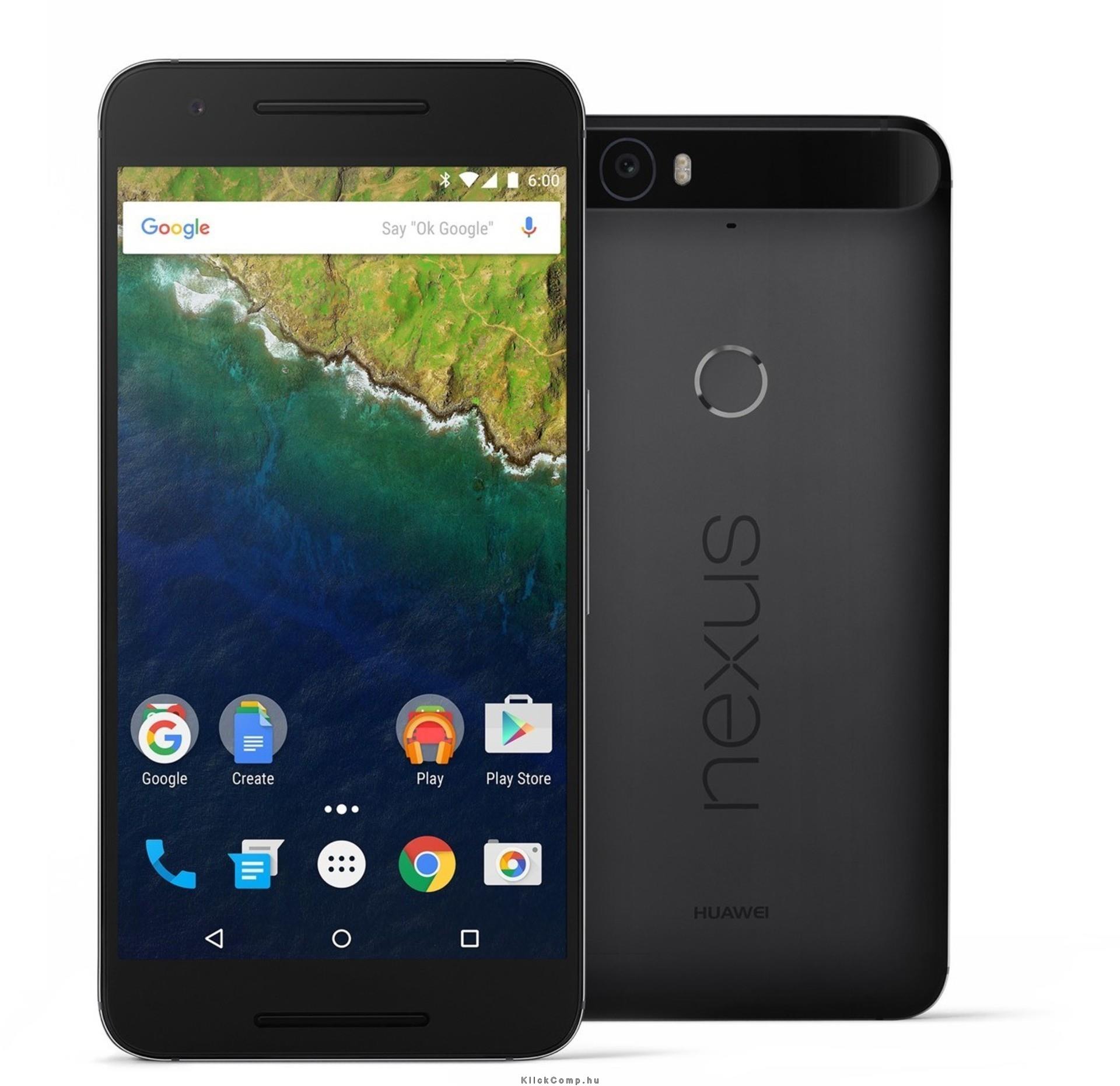 Mobiltelefon Huawei Nexus 6P LTE 32GB Szürke fotó, illusztráció : HN6P_SLV32