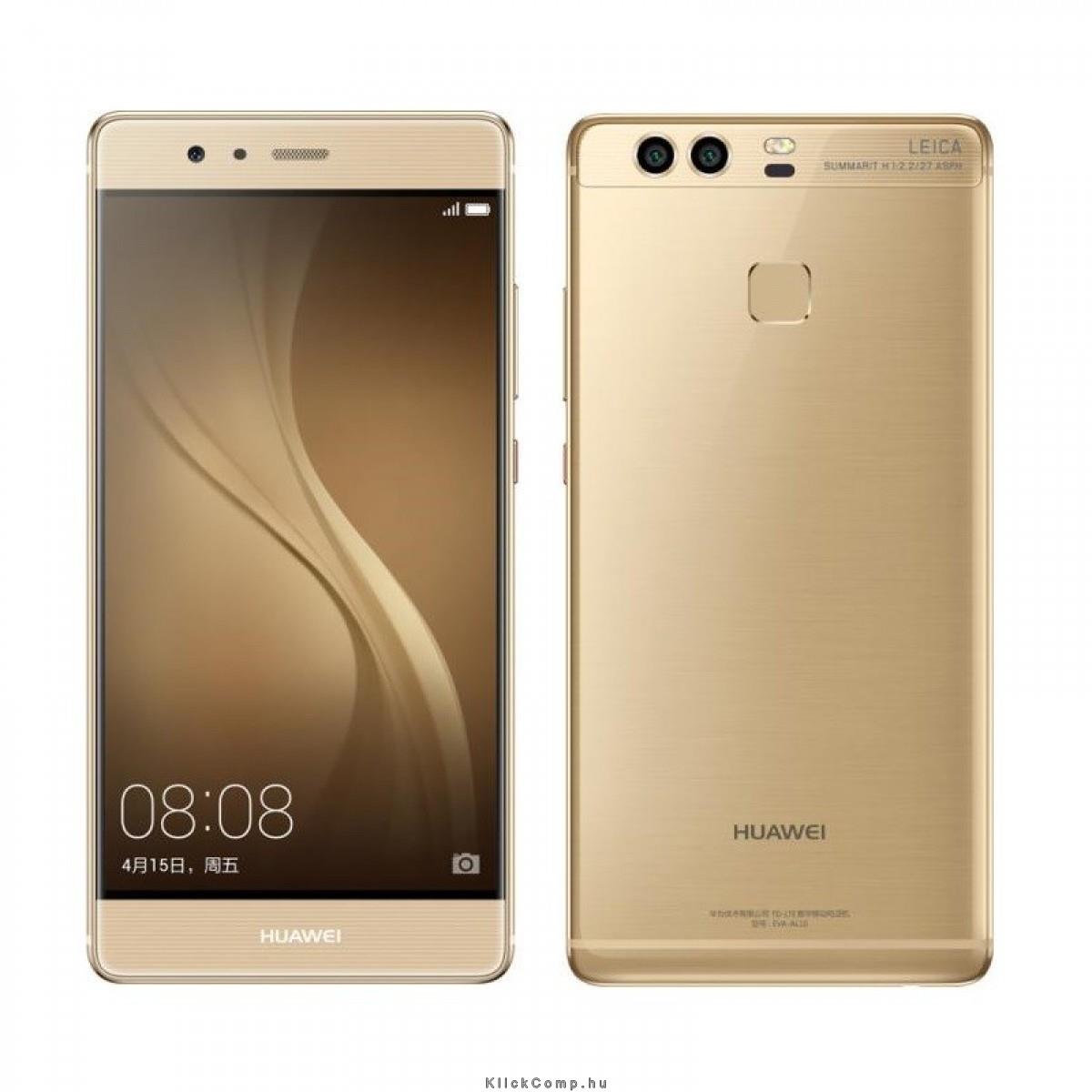 Dual sim mobiltelefon Huawei P9 (DualSIM) - 32GB - Arany fotó, illusztráció : HP9_G32DS