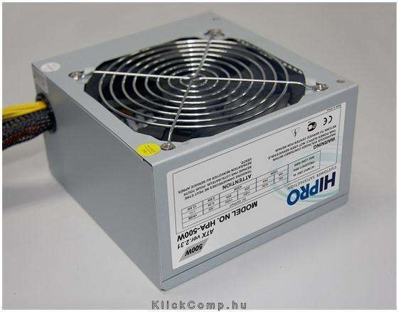 500W Akt.PFC 12cm ventillátorral bulk tápegység fotó, illusztráció : HPA-500W-BULK