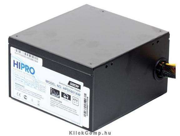 580W Akt.PFC 80+ 12cm ventillátorral dobozos tápegység 3 év fotó, illusztráció : HPD580W-80PLUS