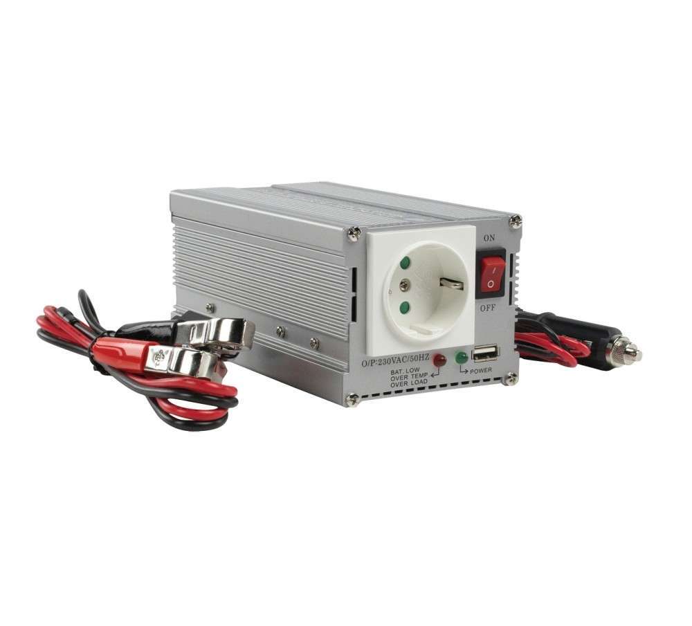 Inverter 12 230 V 300 W USB csatlakozóval fotó, illusztráció : HQ-INV300WU-12