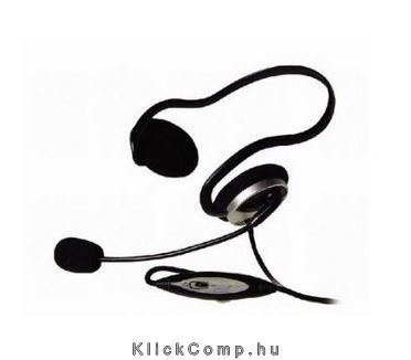 Fejhallgató ezüst-fekete A4-Tech headset fotó, illusztráció : HS-5P