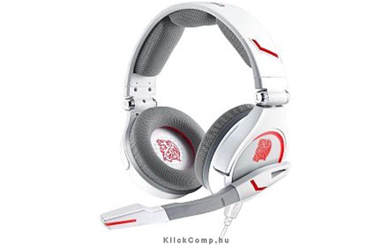 TT eSports Fehér CRONOS Fejhallgató fotó, illusztráció : HT-CRO008ECWH
