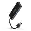 4 port USB Hub USB3.2 AXAGON HUE-G1A  fekete HUE-G1A Technikai adatok