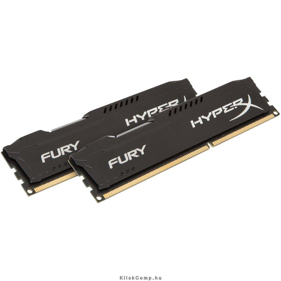 16GB DDR3 1600MHz CL10 2x8GB HyperX Fury Black fotó, illusztráció : HX316C10FBK2_16