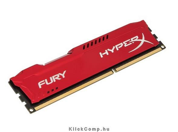8GB DDR3 Memória 1600MHz KINGSTON HyperX FURY piros HX316C10FR/8 fotó, illusztráció : HX316C10FR_8