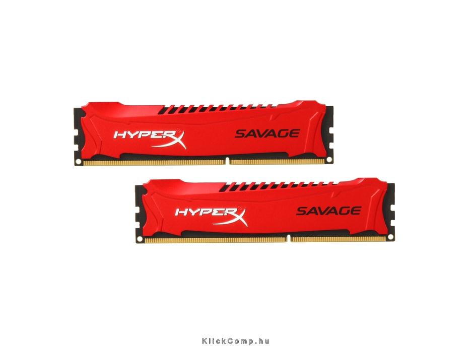 8GB DDR3 Memória 1600MHz Kit! 2db 4GB memória KINGSTON HyperX Savage XMP HX316C fotó, illusztráció : HX316C9SRK2_8