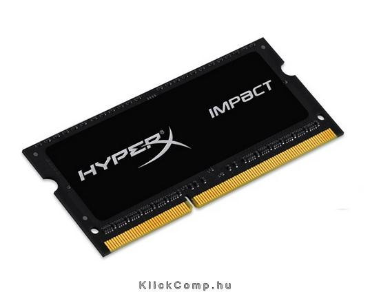 4GB DDR3 notebook memória 1600MHz KINGSTON HyperX Impact Black 1.35V HX316LS9IB fotó, illusztráció : HX316LS9IB_4