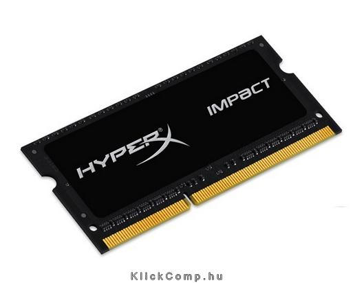 8GB DDR3 notebook memória 1600MHz 1.35V KINGSTON HyperX Impact Black HX316LS9IB fotó, illusztráció : HX316LS9IB_8