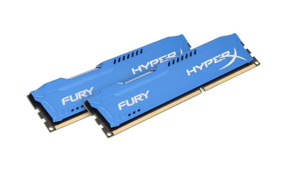 16GB DDR3 memória 1866MHz CL10 DIMM Kit of 2 Kingston HyperX FURY Blue fotó, illusztráció : HX318C10FK2_16