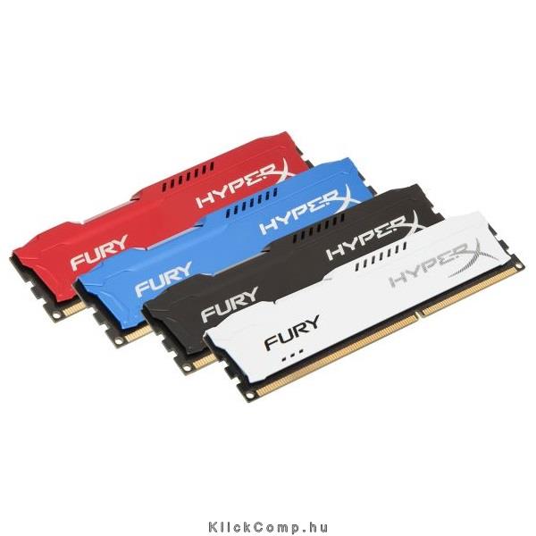 8GB DDR3 memória 1866MHz CL10 DIMM memória Kit of 2 Kingston HyperX FURY Blue fotó, illusztráció : HX318C10FK2_8