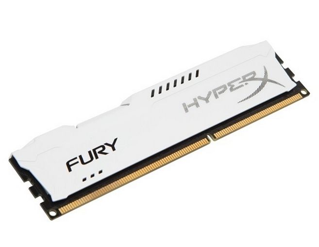 4GB DDR3 memória 1866MHz CL10 Kingston HyperX Fury White fotó, illusztráció : HX318C10FW4