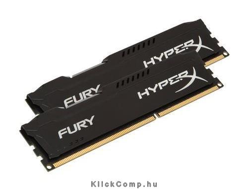 8GB DDR3 memória 1866MHz Kit 2db 4GB Kingston HyperX FURY fekete LoVo HX318LC11 fotó, illusztráció : HX318LC11FBK2_8