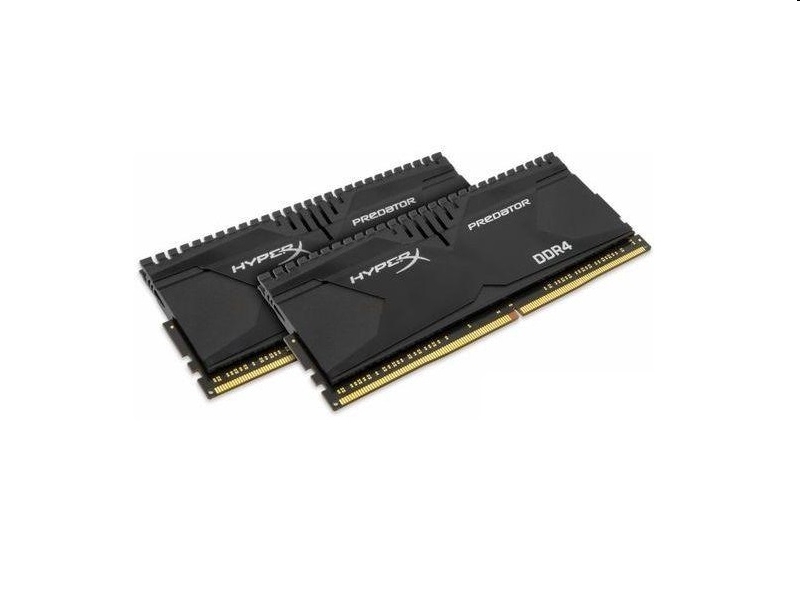 16GB DDR4 memória 2400MHz Kit 2db 8GB Kingston HyperX Predator XMP fotó, illusztráció : HX424C12PB3K2_16