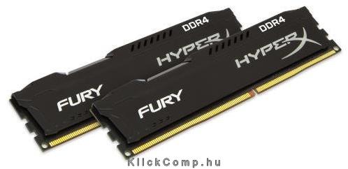 16GB DDR4 memória 2400MHz Kingston HyperX FURY HX424C15FBK2/16 fekete Kit 2db 8 fotó, illusztráció : HX424C15FBK2_16