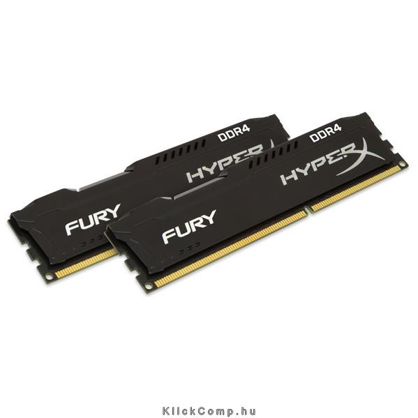 8GB DDR4 memória 2400MHz Kingston HyperX FURY fekete Kit 2db 4GB HX424C15FBK2/8 fotó, illusztráció : HX424C15FBK2_8