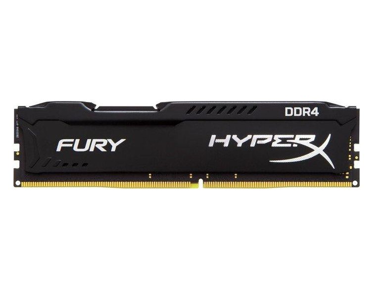 4GB DDR4 memória 2400MHz Kingston HyperX FURY fekete HX424C15FB/4 fotó, illusztráció : HX424C15FB_4