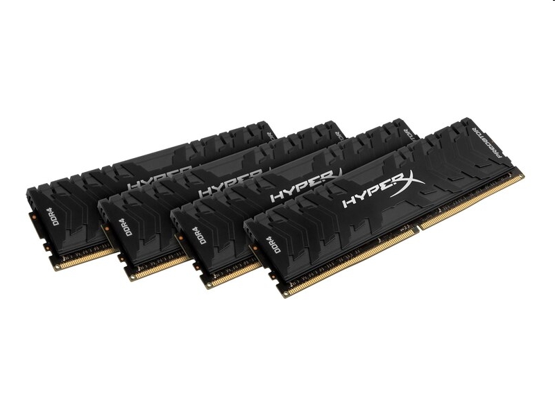 32GB DDR4 memória 2666MHz Kit 4db 8GB Kingston HyperX Predator XMP (HX426C13PB3 fotó, illusztráció : HX426C13PB3K4_32