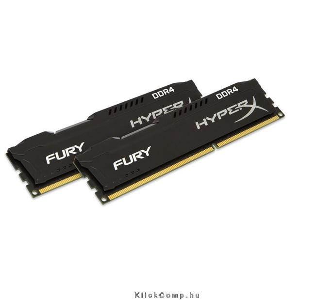 16GB DDR4 memória 2666MHz Kingston HyperX FURY fekete Kit 2db 8GB HX426C15FBK2/ fotó, illusztráció : HX426C15FBK2_16