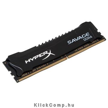 8GB DDR4 memória 2800MHz Kit 2db 4GB Kingston HyperX Savage Fekete XMP HX428C14 fotó, illusztráció : HX428C14SB2K2_8