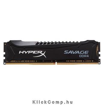 Memória 8GB 2800MHz DDR4 CL14 KINGSTON HyperX Savage Black fotó, illusztráció : HX428C14SB_8