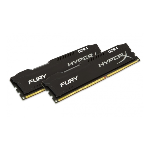 16GB DDR4 memória 2933MHz Kingston HyperX FURY fekete (Kit 2db 8GB) (HX429C17FB fotó, illusztráció : HX429C17FB2K2_16