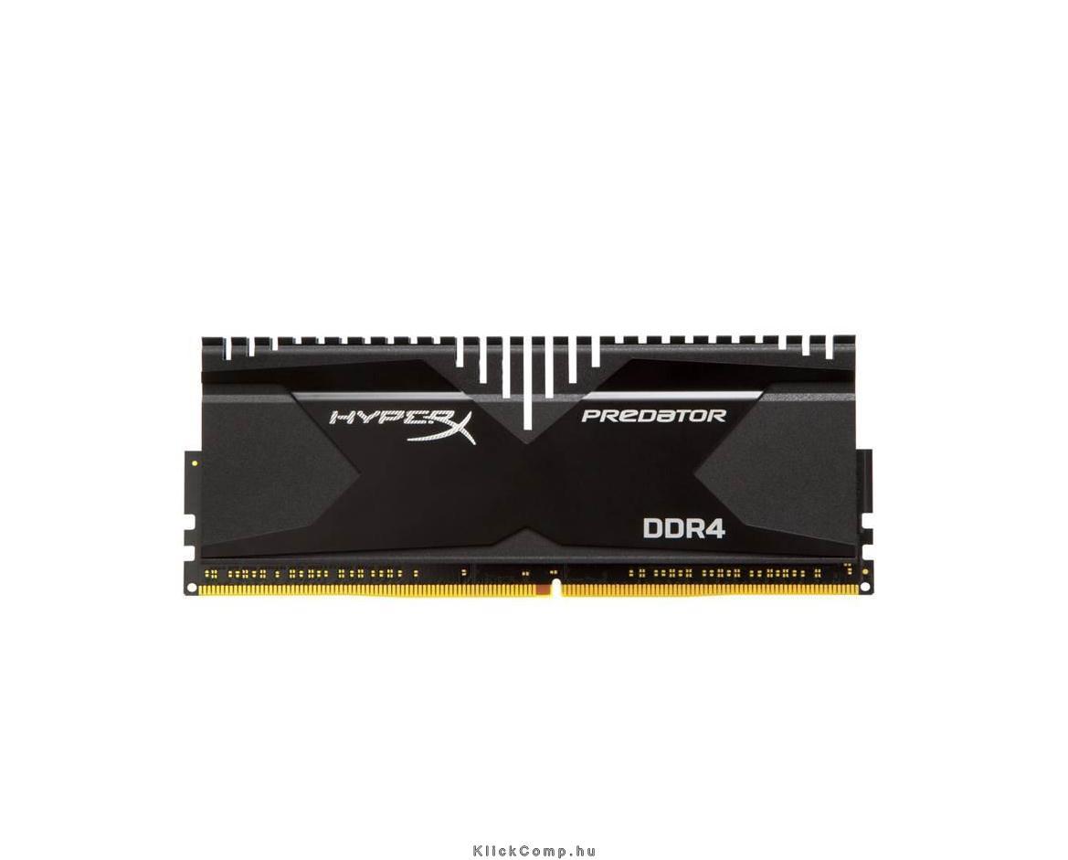 32GB DDR4 Memória 3000MHz Kit 4db 8GB memória KINGSTON HyperX Predator XMP HX43 fotó, illusztráció : HX430C15PBK4_32