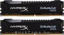 16GB DDR4 Memória 3000MHz CL15 DIMM (Kit of 2) KINGSTON HYPERX XMP Savage fotó, illusztráció : HX430C15SB2K2_16