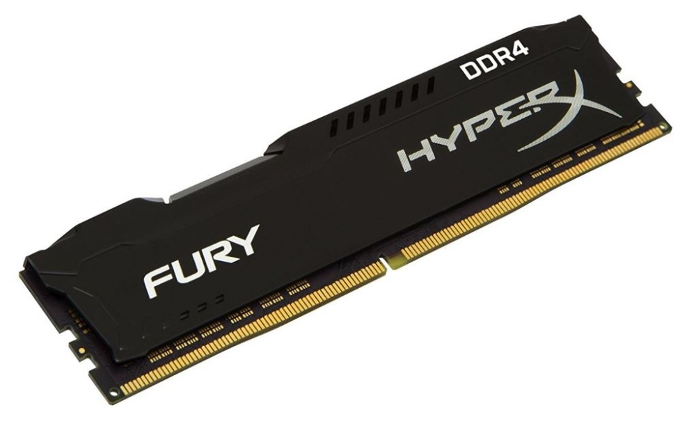 16GB DDR4 memória 3200MHz Kingston HyperX FURY fekete fotó, illusztráció : HX432C18FB_16