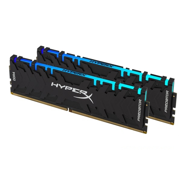 16GB DDR4 memória 4000MHz Kingston HyperX Predator RGB XMP HX440C19PB3AK2/16 fotó, illusztráció : HX440C19PB3AK2_16