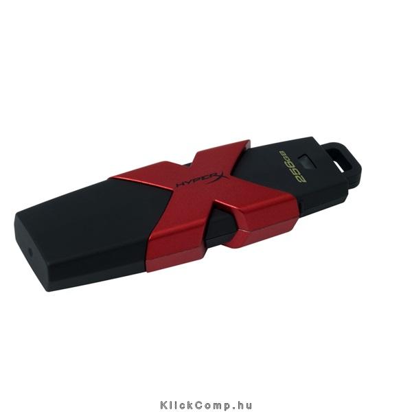 256GB PenDrive USB3.1 Kingston HyperX Savage Fekete-Piros HXS3/256GB Flash Driv fotó, illusztráció : HXS3_256GB