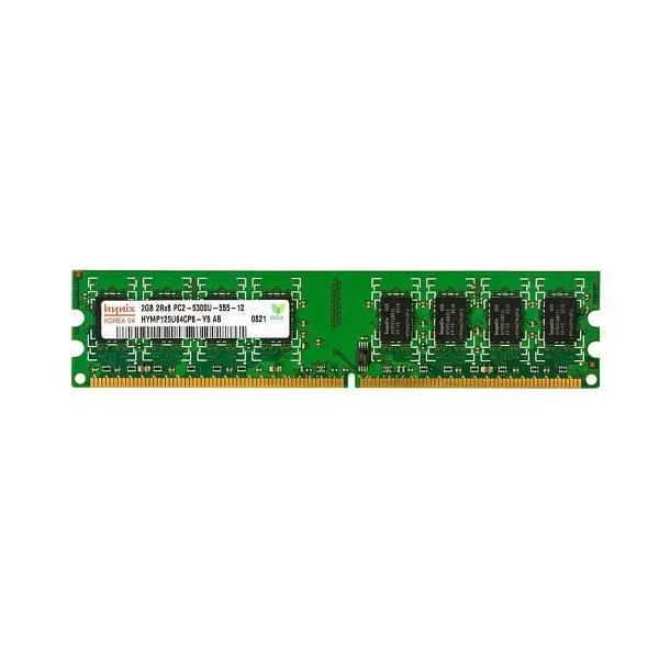 2GB DDR2 memória 667Mhz Hynix Standard Desktop használt fotó, illusztráció : HYMP125U64CP8-Y5-HAS