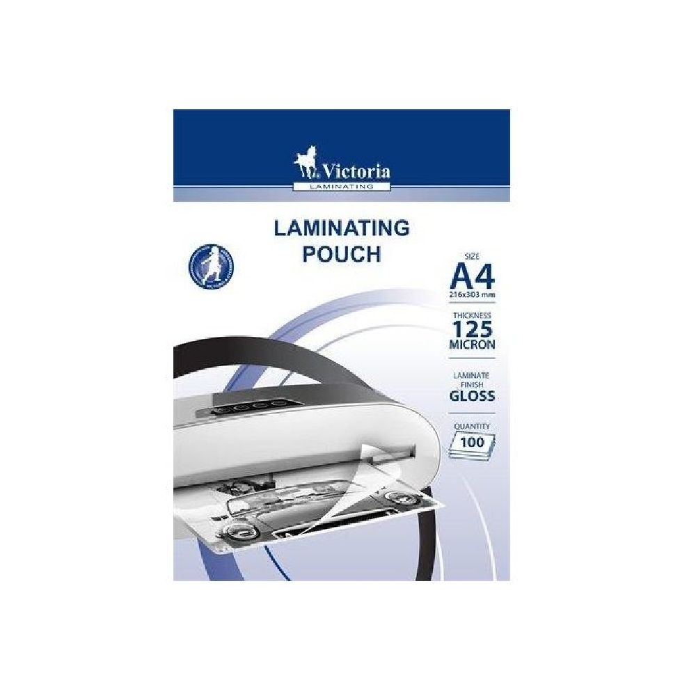 Lamináló fólia, A4, 125 µ 100db VICTORIA - Már nem forgalmazott termék fotó, illusztráció : ILKVF1254