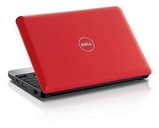 Dell Inspiron Mini 10 Red netbook Atom N450 1.66GHz 2GB 250G W7S HUB 5 m.napon fotó, illusztráció : INSP1012-15