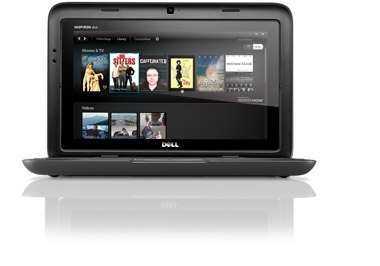 Dell Inspiron Duo Black tablet Atom DC N570 1.66GHz 2GB 320GB W7HP 3 év fotó, illusztráció : INSP1090-5