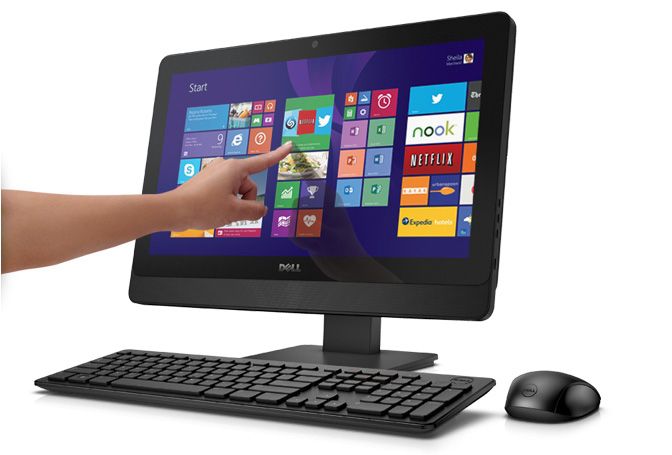 Dell Inspiron 3048 AIO számítógép 20  Touch Core i3 4150T 3.0GHz 8GB 1TB HD+ Li fotó, illusztráció : INSP3048AIO-2