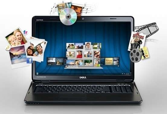 Dell Inspiron 17R Black notebook i7 2670QM 2.2GHz 4GB 640GB GT525M2GB FD 3 év k fotó, illusztráció : INSPN7110-6