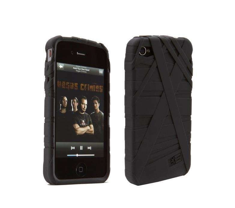 fekete szilikon iPhone 4 tok 300 hónap garancia fotó, illusztráció : IPS-4K