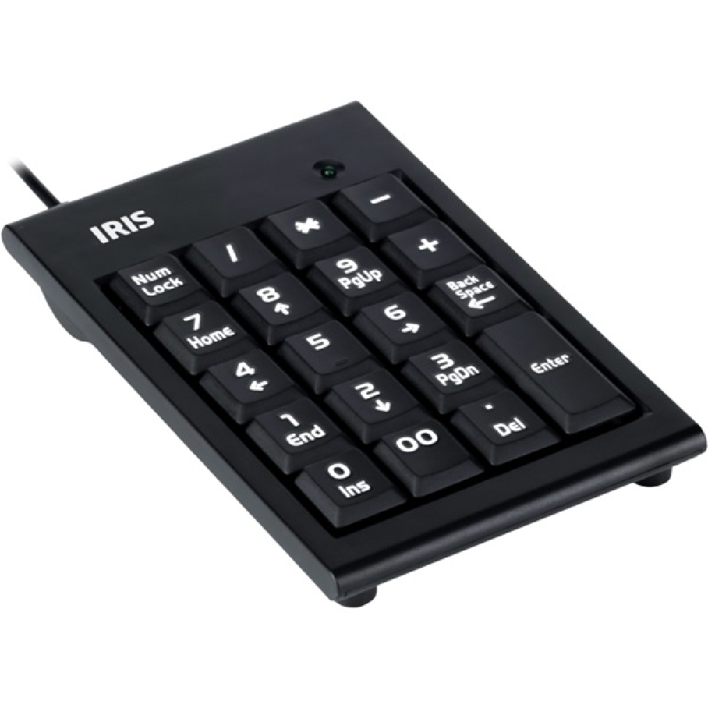 Numerikus billentyűzet USB fekete IRIS B-15 fotó, illusztráció : IRIS-B-15