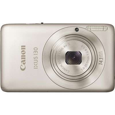 Canon IXUS 130 IS digitális fényképezőgép ezüst fotó, illusztráció : IXUS130IS
