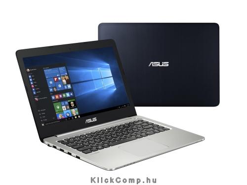 Asus laptop 14  FHD i7-6500U 8GB 1TB+24GB sötétkék metal fotó, illusztráció : K401UB-FR023T