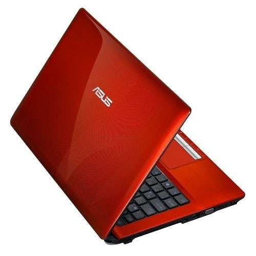 ASUS K43E-VX313D Piros 14.0  laptop HD Glare, LED, Intel i3-2310, 3GB, 320GB, w fotó, illusztráció : K43EVX313D