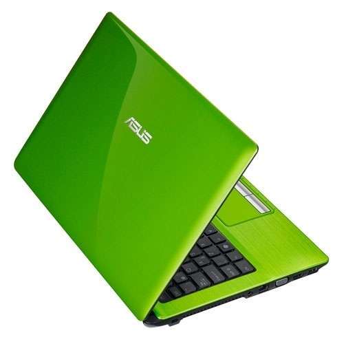 ASUS K43E-VX315D Zöld 14.0  laptop HD Glare, LED, Intel i3-2310, 3GB, 320GB, we fotó, illusztráció : K43EVX315D