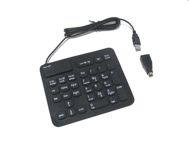 KB Flexibilis numerikus keypad USB fekete 33 gombos (1 év) - Már nem forgalmazo fotó, illusztráció : KBFLEXNUMPB33