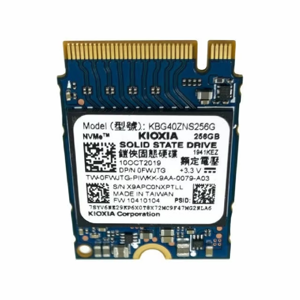 256GB SSD M.2 2230 NVMe KIOXIA BG4 KBG40ZNS256G fotó, illusztráció : KBG40ZNS256G