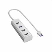4 port USB Hub - Aluminium Hub Ezüst USB3.0 KELSHA16822 fotó